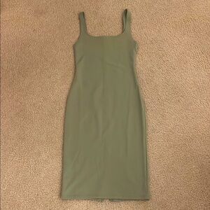 Zara Olive Midi Dress